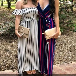 Shop 17 Striped Jumpsuit